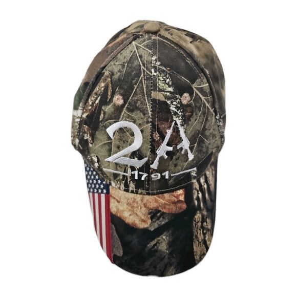2ND AMENDMENT 1791 USA NRA Two Rifles Logo CAMO EMBROIDERED HAT CAP Cotton - Picture 1 of 4